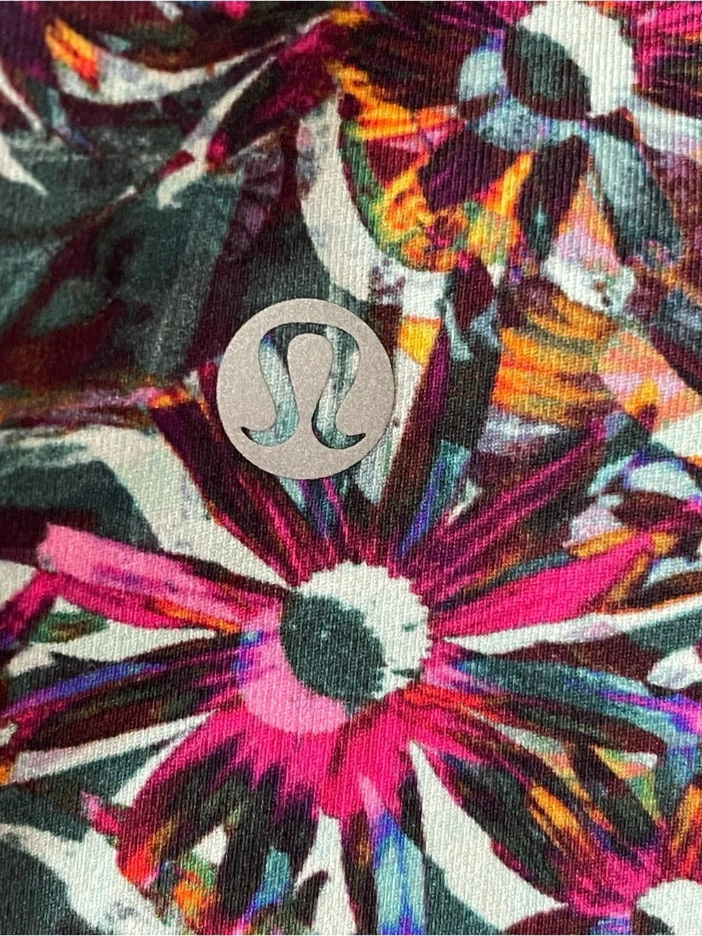 lululemon athletica Floral Print Leggings in Pink, Green, Black